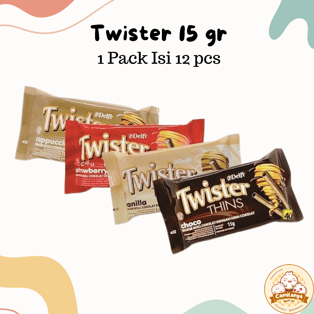 

Delfi Twister Thins 15 gr 1 Pack/Pak Isi 12 pcs