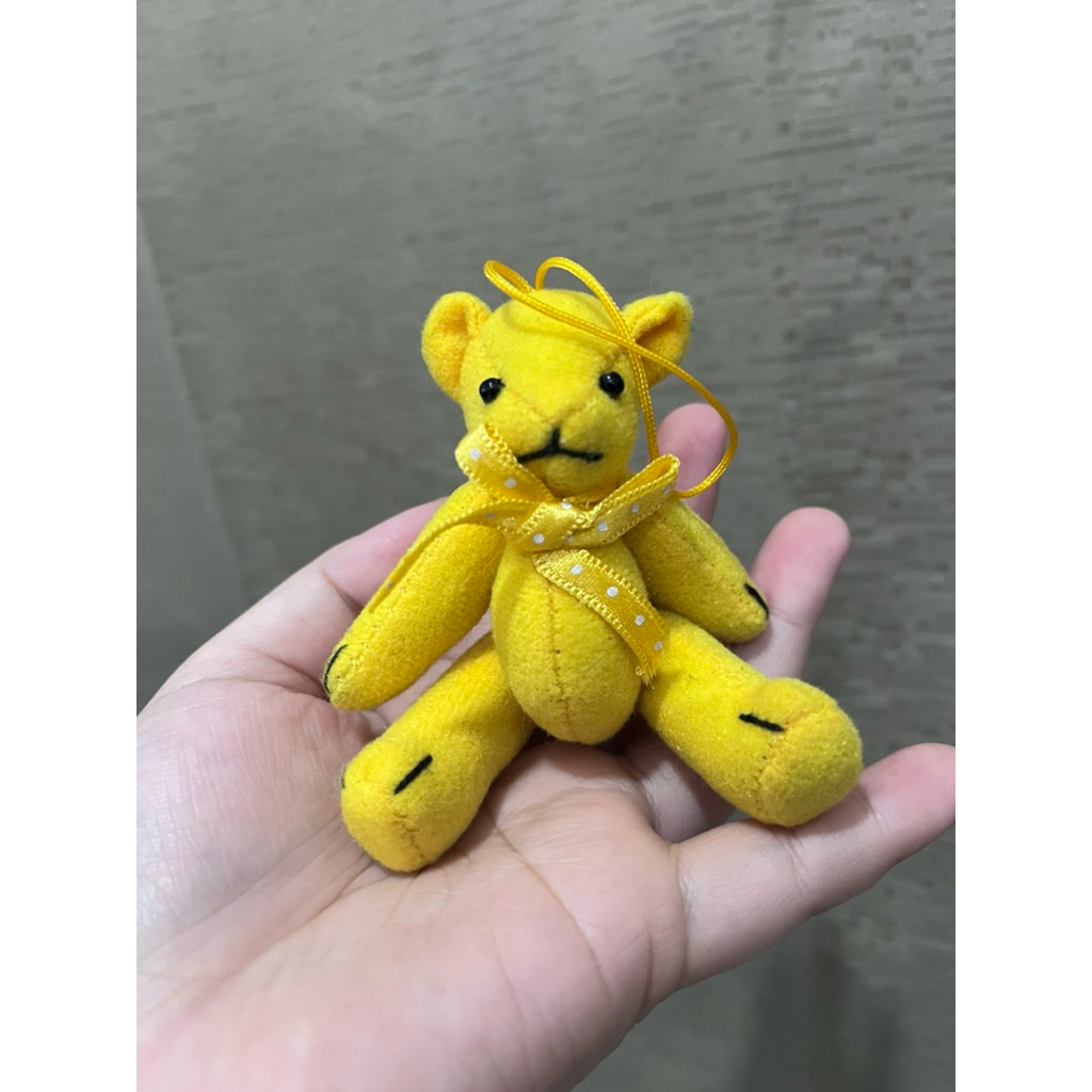 Beruang Kuning Artikulasi Gantungan Yello Teddy Bear No Brand