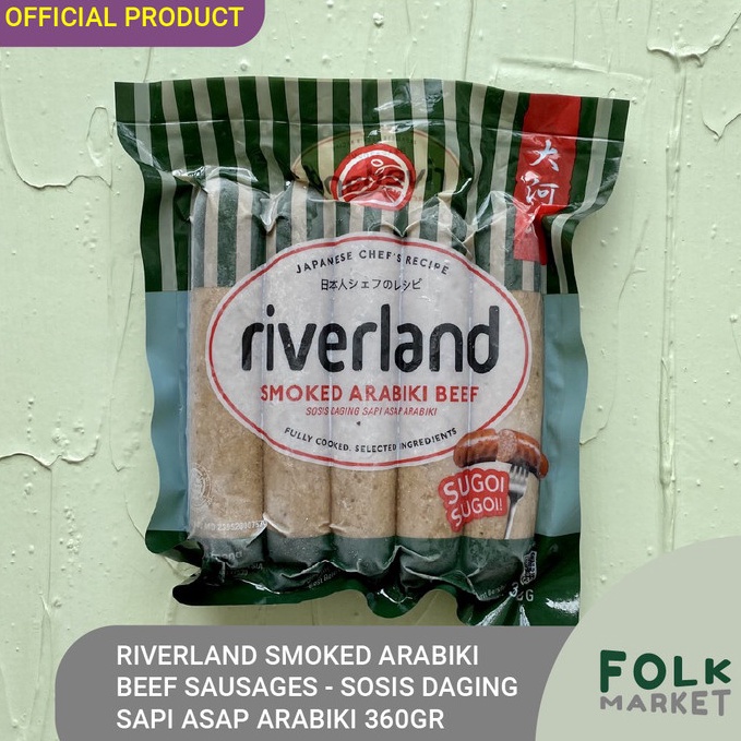 

Spesial RIVERLAND ed Arabiki Beef Sausages Sosis Daging Sapi Asap 36gr