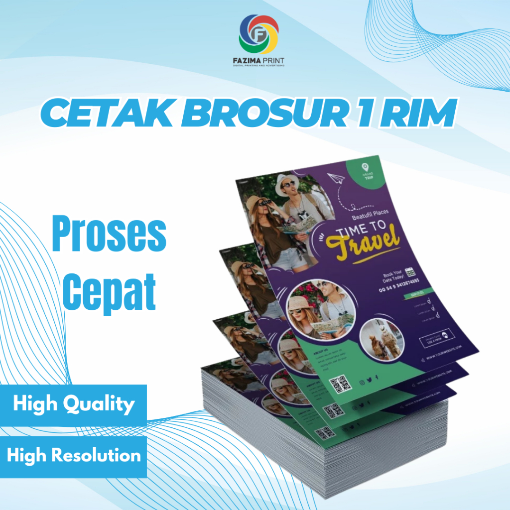 

CETAK BROSUR PROMOSI TERMURAH 1 RIM | UKURAN A5 / A4 KERTAS ARTPAPER 150 GSM | 1 HARI SIAP