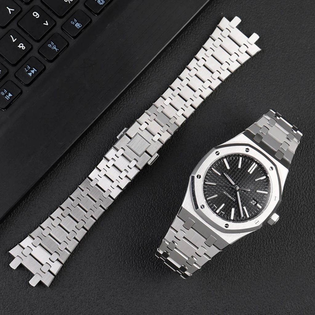 Rantai AP Audemars Piguet Piguet Rante Tali strap jam tangan 26mm 26 stainless steel