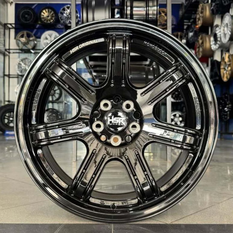 Velg Racing Mobil Innova Zenix Q R18 Hsr Wheel Siak Hitam Glossy