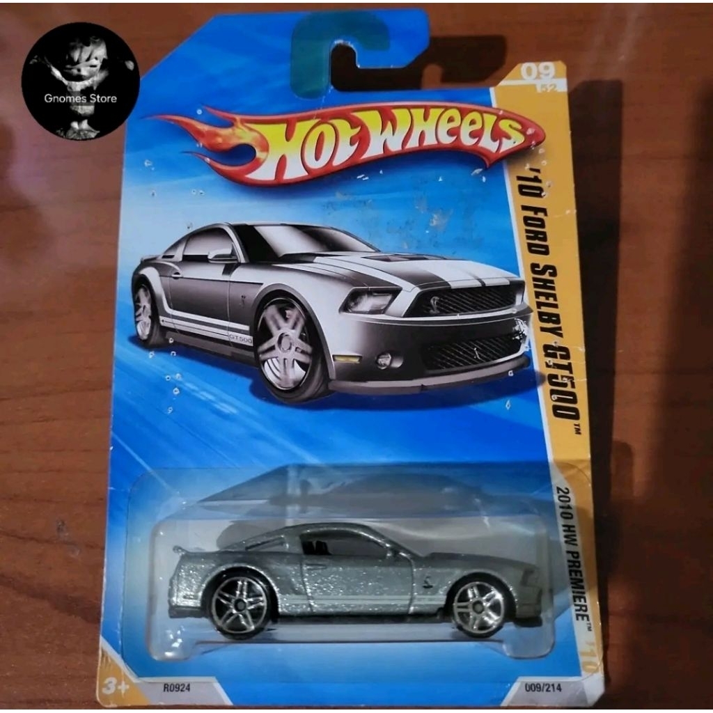 Hot Wheels 10 Ford Shelby GT500 2010 HW Premiere Silver