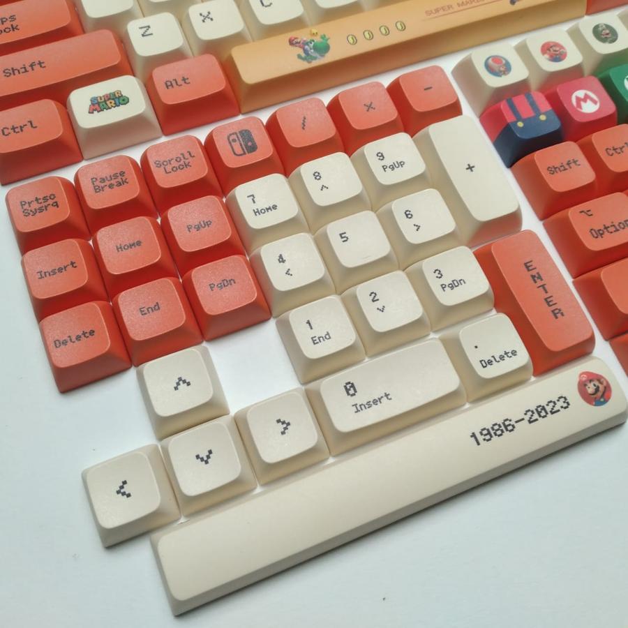 Keycaps Mechanical Keyboard PBT Mario Bross 120 Key TERMURAH