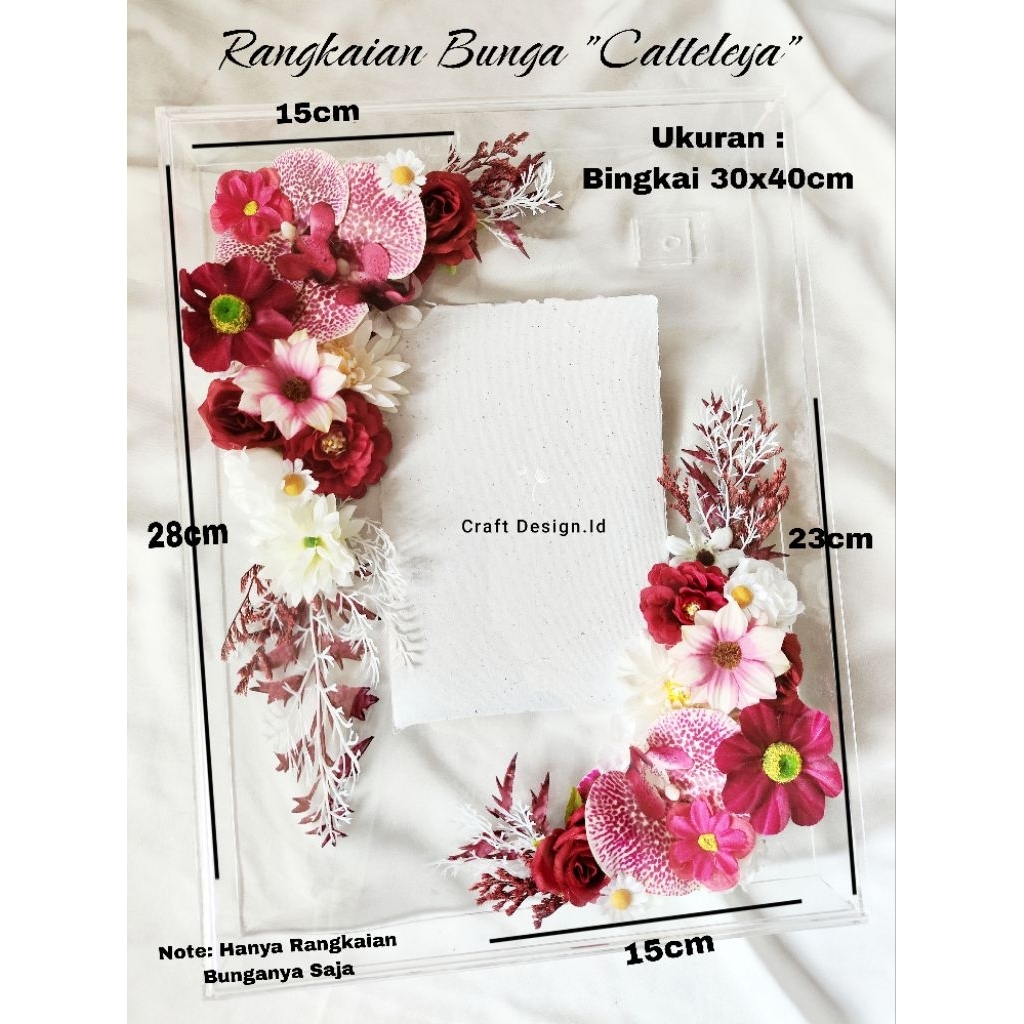 Rangkaian Bunga Catteleya Mahar Hantaran Seserahan Dekorasi Pernikahan