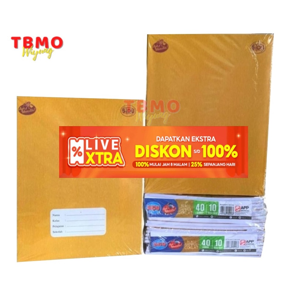 

PACK Buku Tulis Sidu Sinar Dunia Motif Kraft 4 Lembar Per Pack Isi 1 Pcs Buku KODE P8Z9