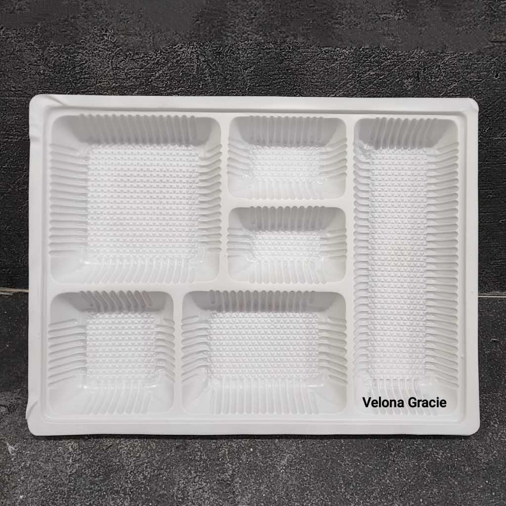 Sekat Mika Persegi Panjang 22x29 isi 50 pcs Putih Susu Sekat 6