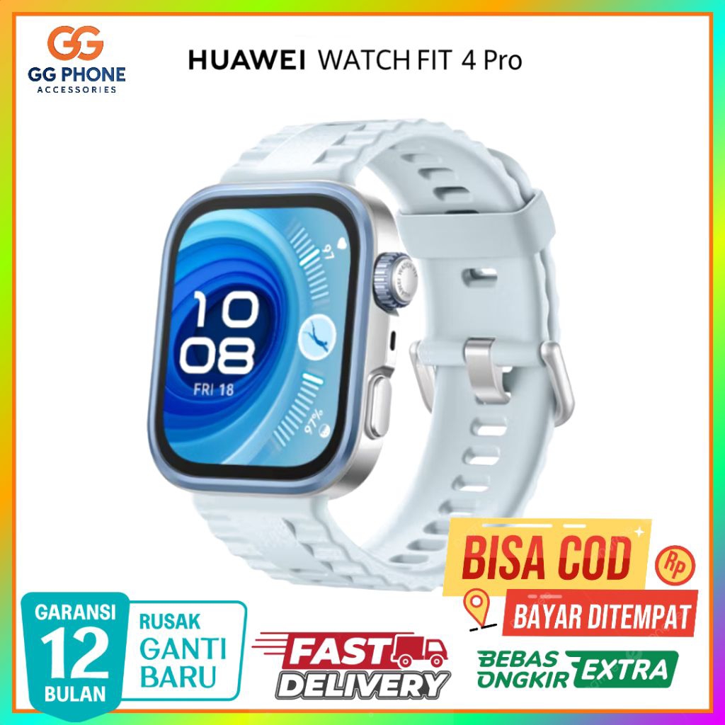 JAM TANGAN HUAWEI WATCH FIT 4 Pro [blue]| Sapphire Glass & Titanium | Pro-Level Outdoor Sports