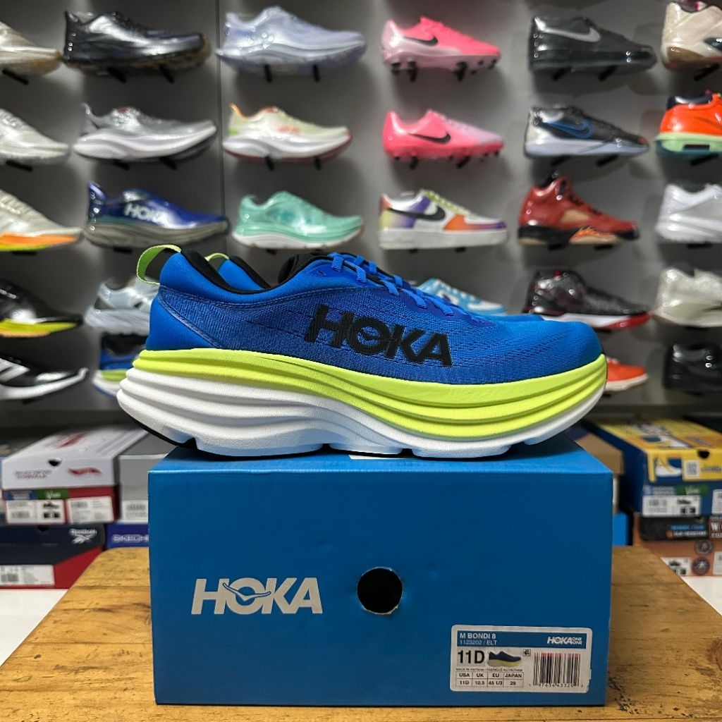 HOKA M BONDI 8 RUNNING FOR MENS ORIGINAL BNIB (1123202 ELT)