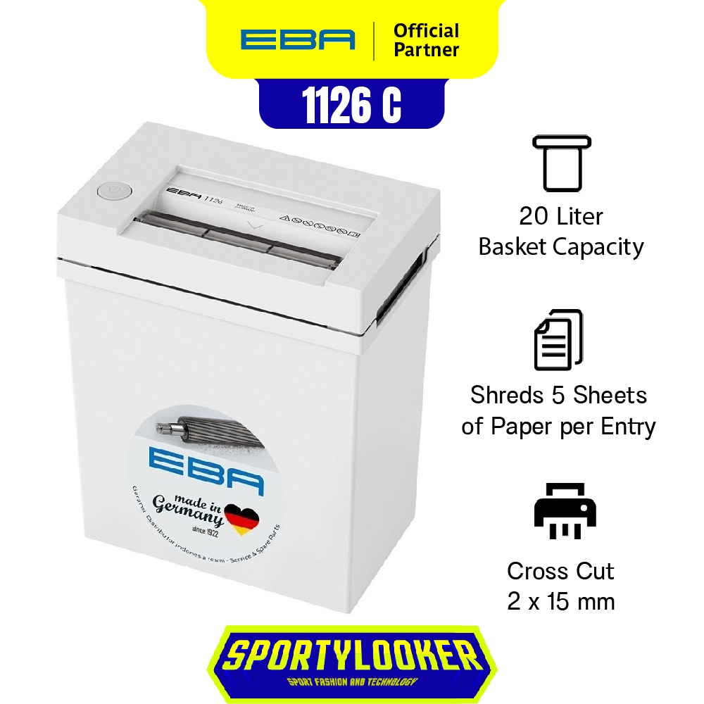 EBA 1126C / 1126 C Paper Shredder - Mesin Penghancur Kertas Garansi Resmi