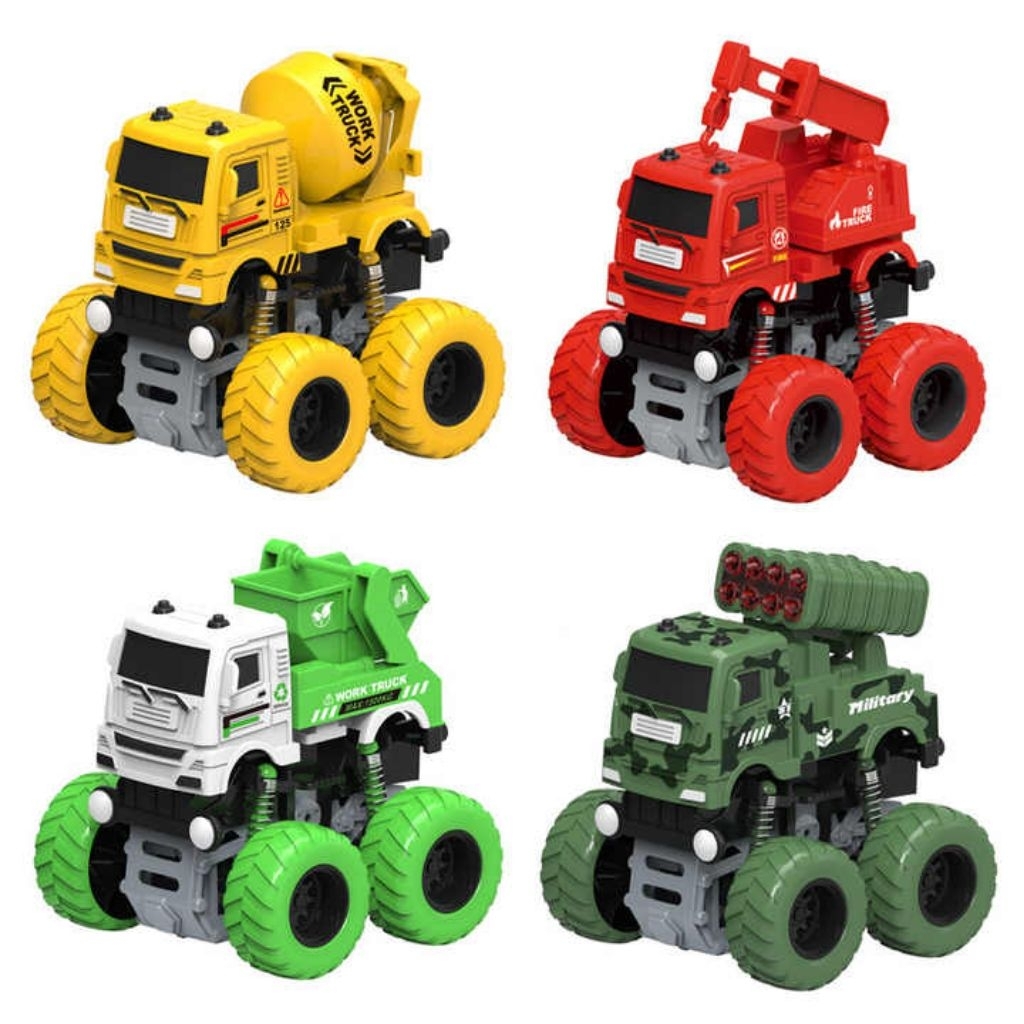 066-Mainan Monster Truk Roda Militer Super / Mainan Truk Roda Militer Tank / Mainan Truck mini Super