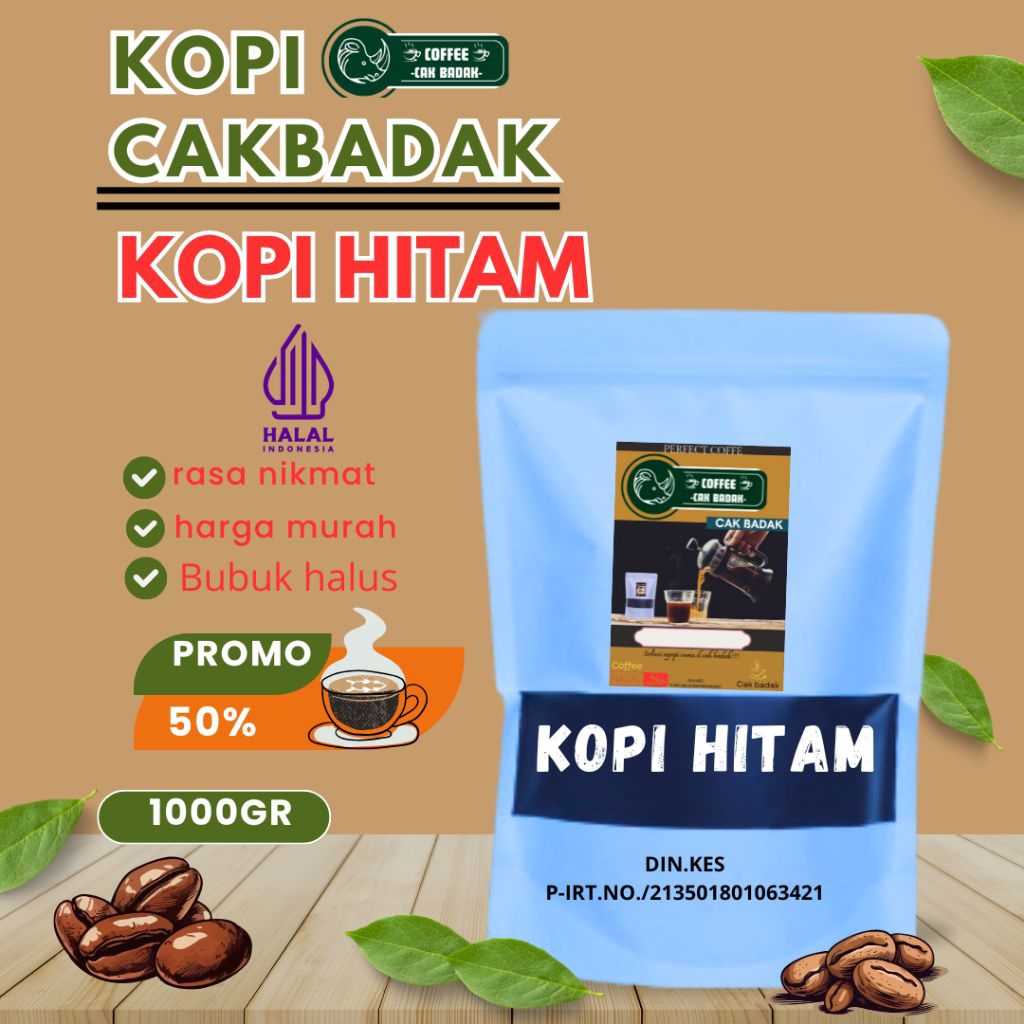 

KOPI BUBUK HITAM 1 KG Kopi hitam rasa nikmat