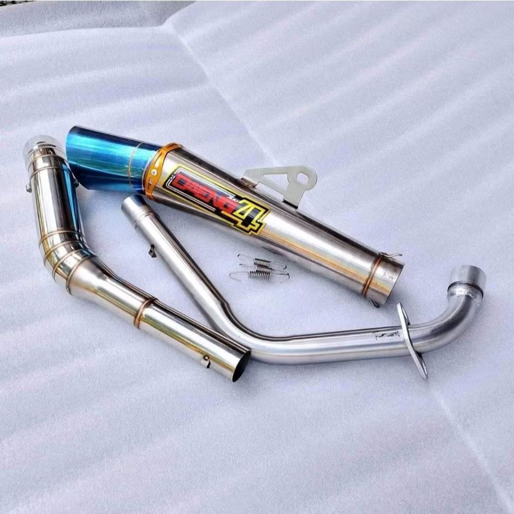 ekzos elbow highmount DAENG muffler for TMX 125/155 / RUSI / MOTORSTAR / PINOY / EXT / RACAL / MATON