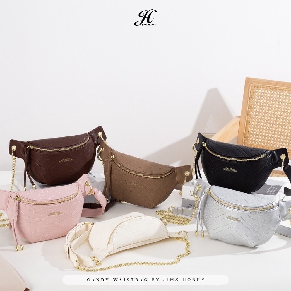 KODE F44H JAR  Jims Honey Candy Waist Bag Tas Selempang Dan Tas Pinggang Wanita