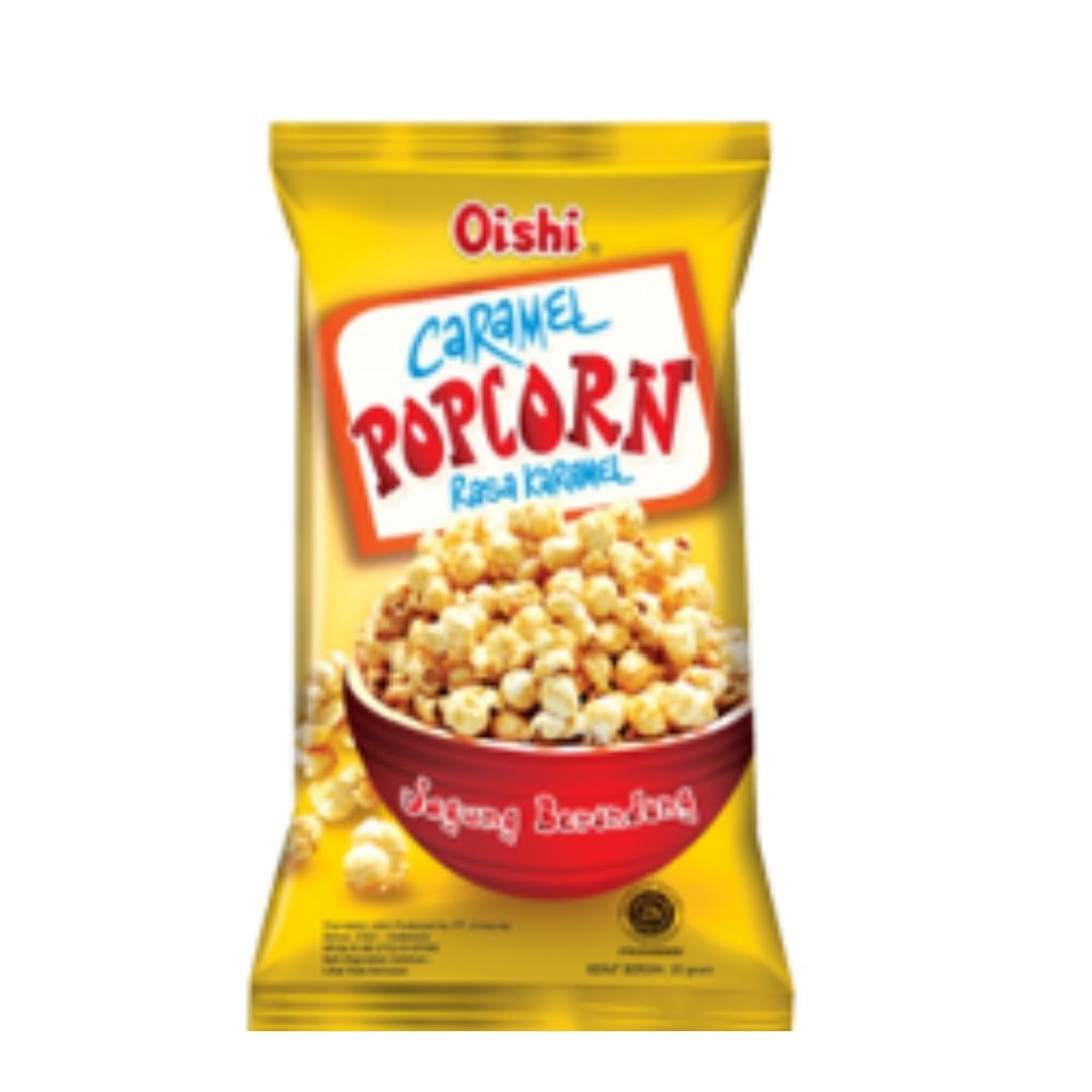 

SNACK - OISHI Popcorn Rentengan isi 10 bks Rasa Karamel dan Coklat