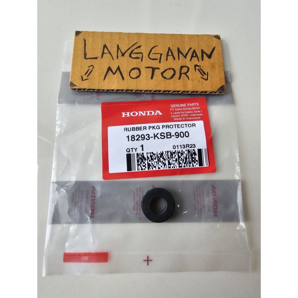 ORIGINAL AHM KARET DUDUKAN BAUT COVER TUTUP KNALPOT BEAT VARIO SCOOPY PCX ADV