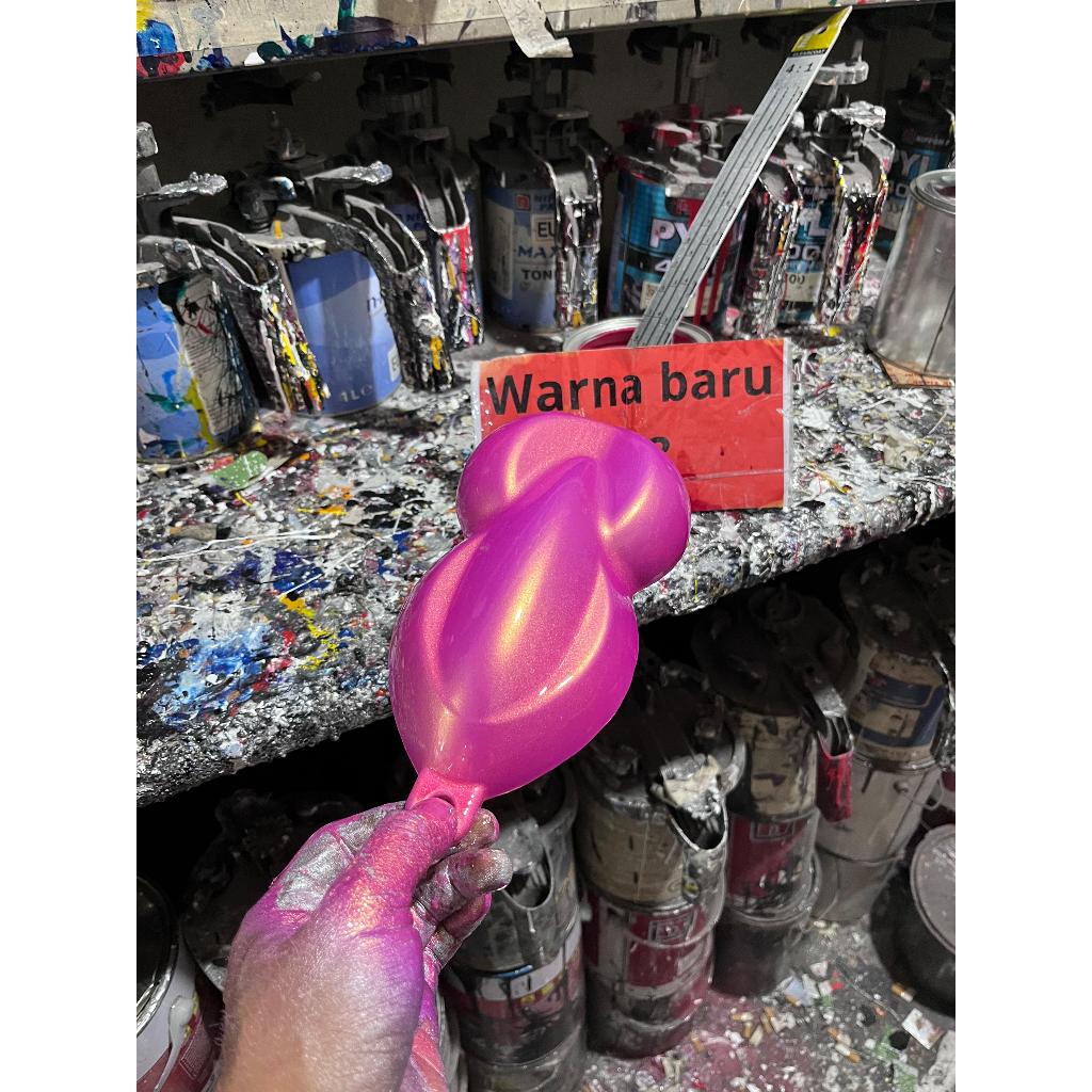 cat pink metalik pu/cat golden pink/cat pink spesial 100% polyuretane
