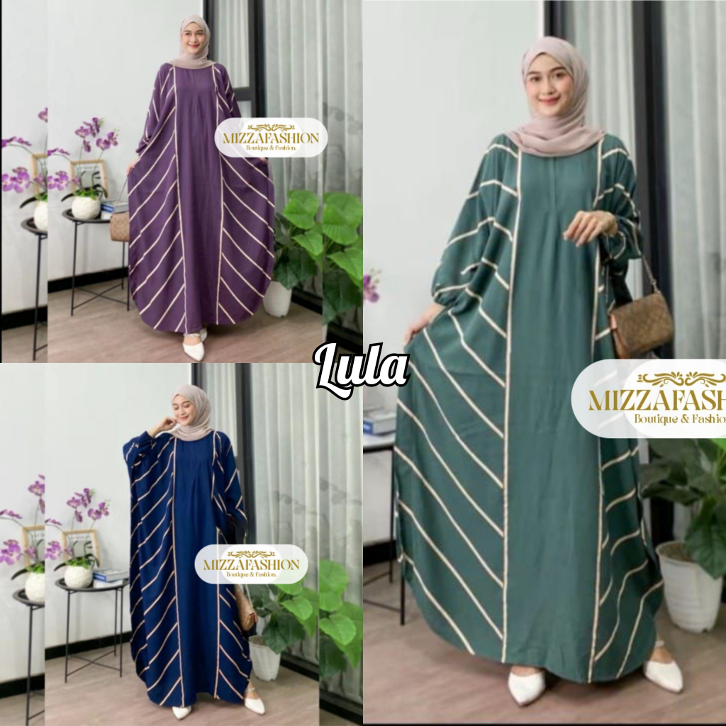 KAFTAN KEKINIAN MOTIF SERIAN Ld 180 bahan rayon premium tebal gamis remaja jumbo fashion wanita