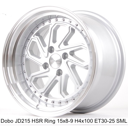 VELG CELONG HSR DOBO JD215 HSR R15X8/9 H4x100 ET30/25 SML
