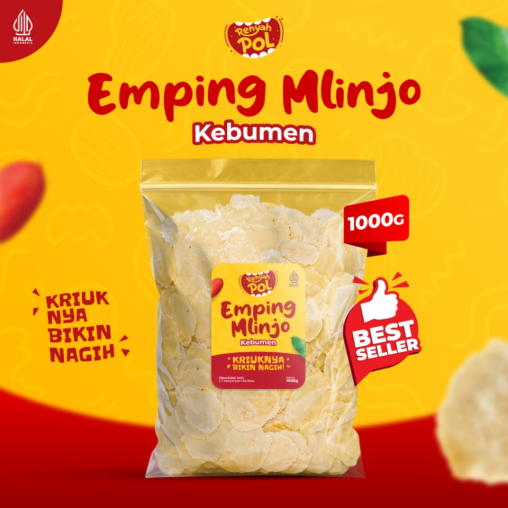 

Emping Melinjo Kebumen 1Kg Asli Kebumen Mentah - Renyahpol / Keripik / Cemilan / Gurih / Renyah