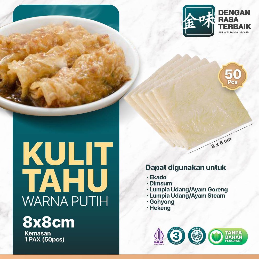 

Harga Miring DRT KULIT TAHU TAWAR PUTIH 8X8 ISI 5PCS HALAL LENTUR COCOK UNTUK EKADOLUMPIA AYAM MINI FROZEN