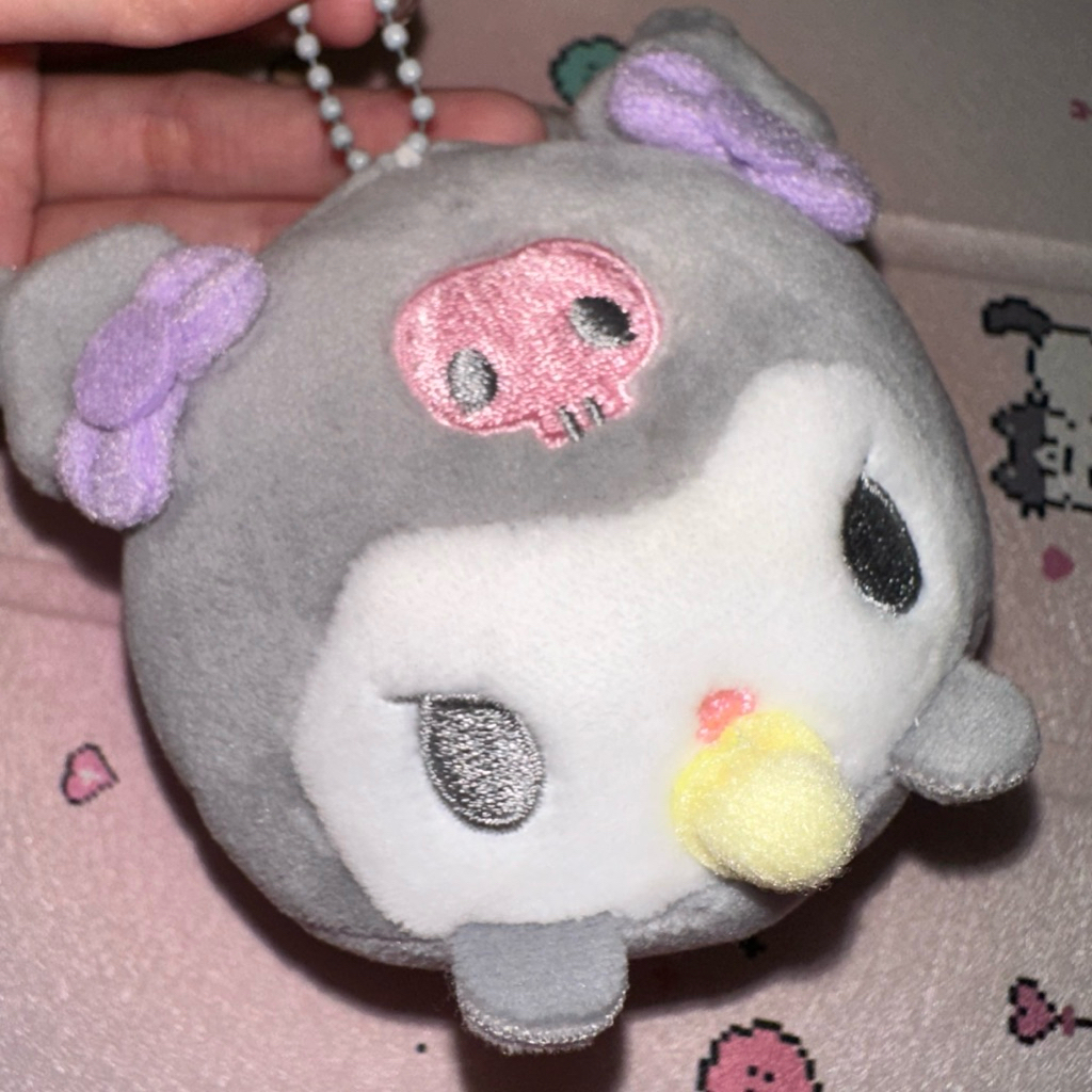 plushie doll kuromi sanrio japan keychain gantungan