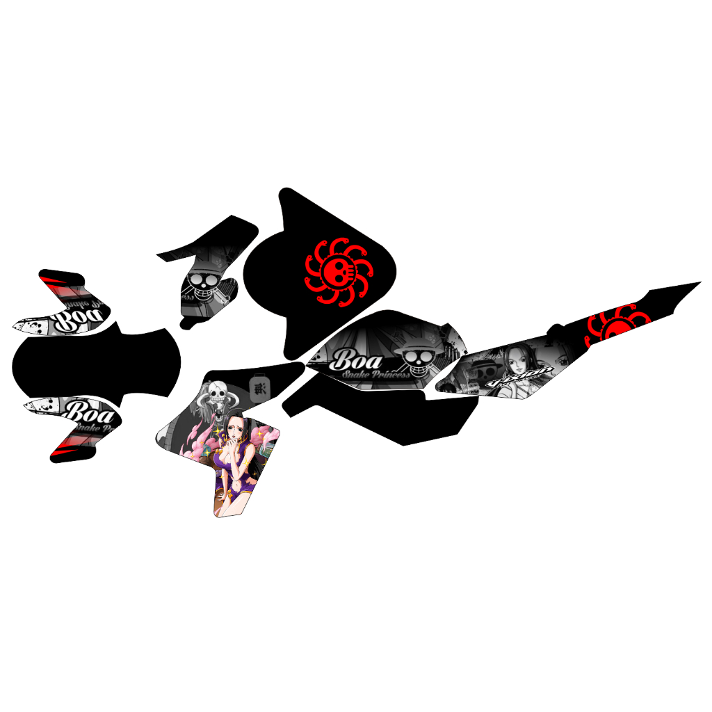 Decal Vixion Full Body - Stiker Motor Vixion Full body Striping new Vixion - One Piece Boa Hancook