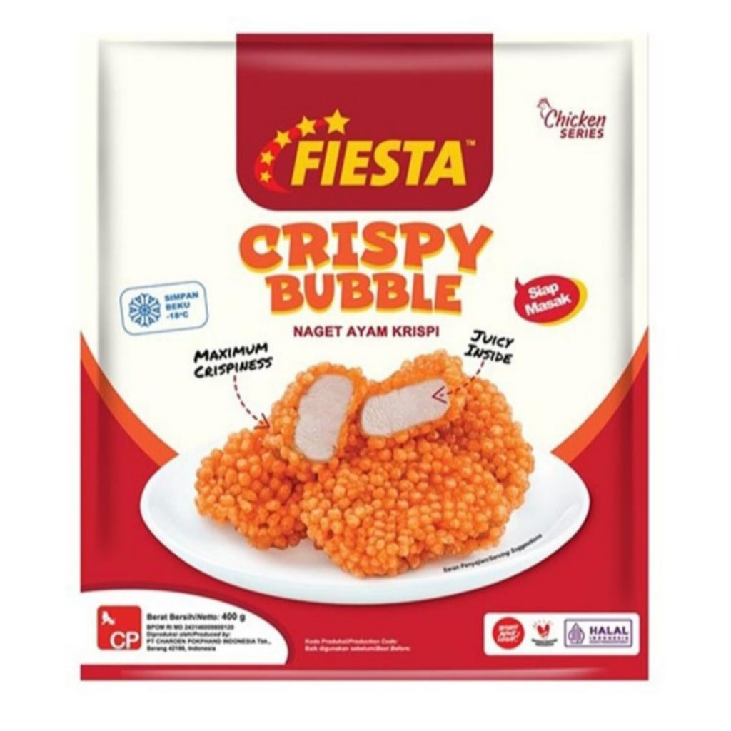 

Fiesta Crispy Bubble Chicken Nugget 400gr