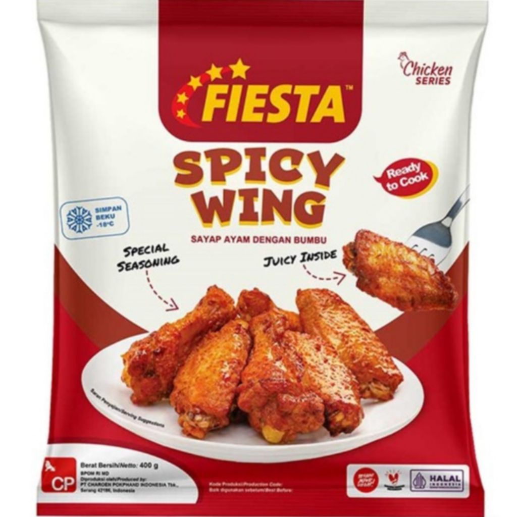 

Fiesta Spicy Wing 400gr / Ayam Goreng Bumbu Pedas