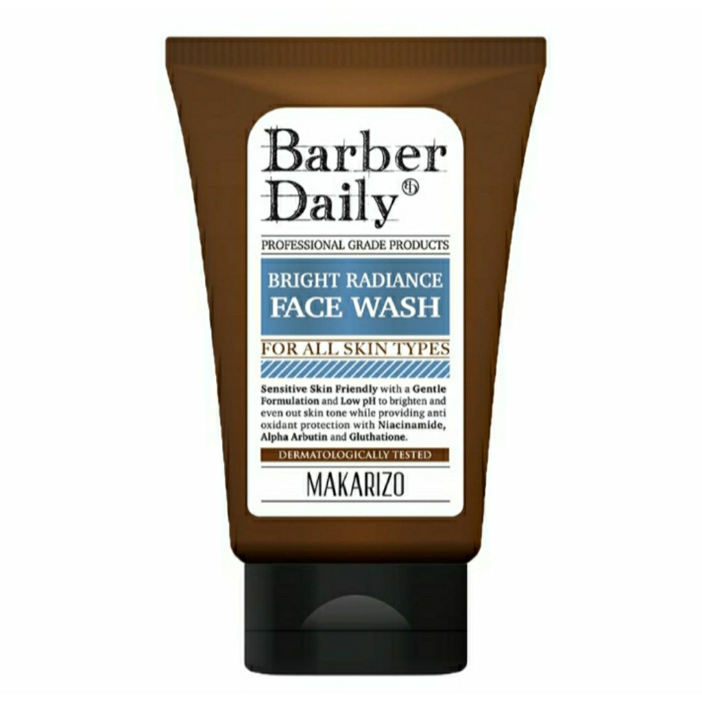 Barber daily pembersih wajah bright radiance 100 ml