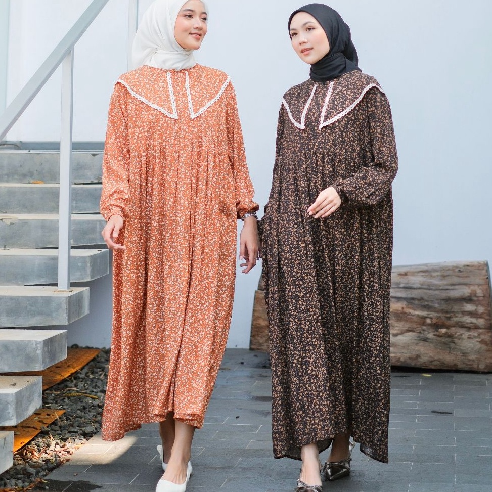 KODE R47Z Ladyora  Nazwa Gamis Dress Daster Busui Friendly