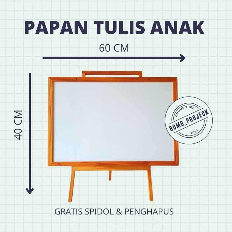 

KODE J86Y Papan Tulis AnakWhiteboard Ukuran 4x6cm GRATIS SPIDOL PENGHAPUS