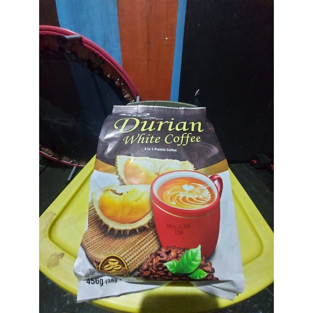 

Coppo Durian White Coffee (12x38gr) Coppo 4in1 Malaysia Penang Original Durian White Coffee