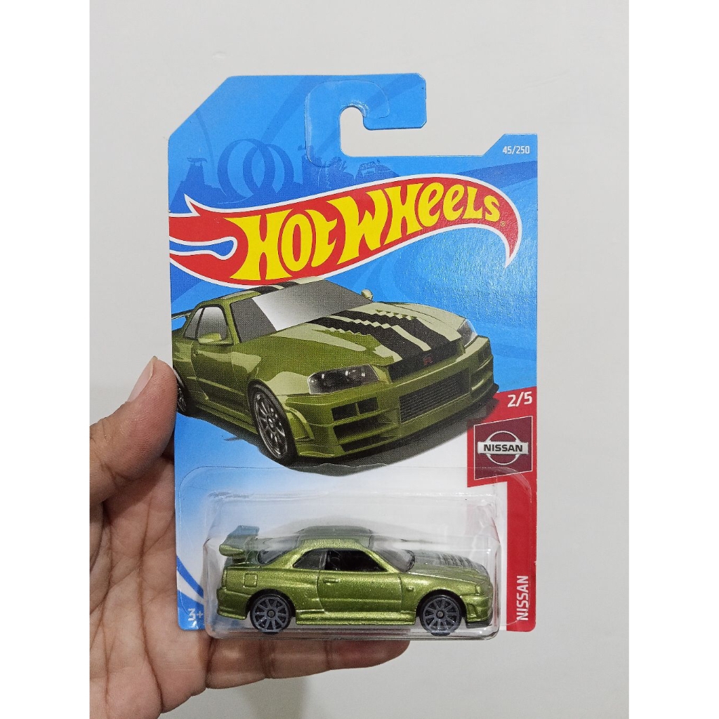 Hotwheels Hot wheels Nissan skyline BNR34 R34 SNJ Card Jepang NO Fast furious sth ths