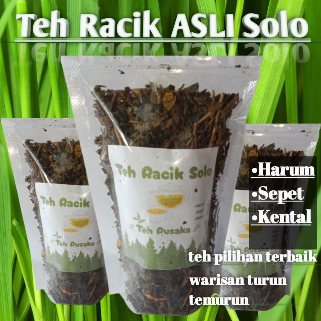 

TEH RACIKAN SOLO (asli solo) 250g teh pusaka istimewa kental, sepet, legit, harum