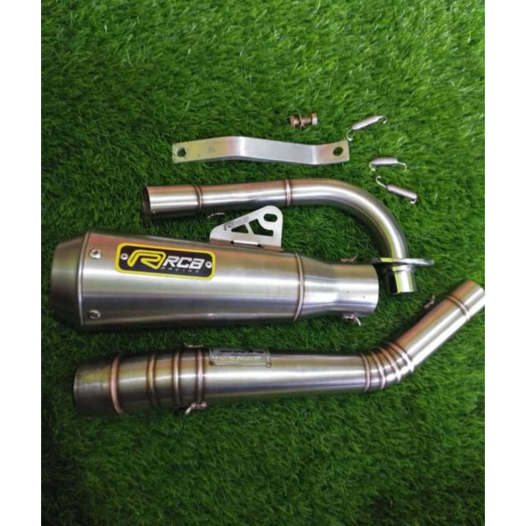 Knalpot Rob1 Rcb1 Original Honda Blade GP17 Stainless original racing Rcb1