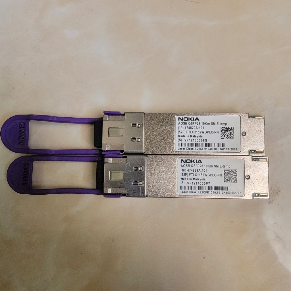 QSFP28 100G-1310NM-10KM NOKIA LC DUPLEX QSFP28