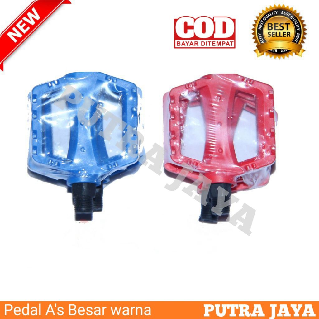 Pedal As Besar Sepeda anak 12 16 18 20 Pijakan kaki Warna Fixie Lipat MTB Mini Cewe Dewasa Murah Gro
