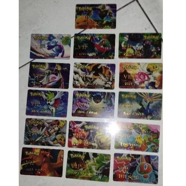 Kartu Pokemon Bahan Plastik Tebal Mirip Kartu ATM