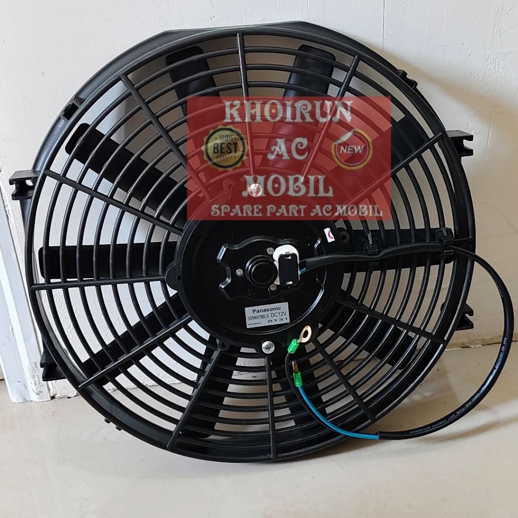 Motor Extra Fan Kipas Universal Condensor Radiator Ac Mobil 12inchi 12volt - PANASONIC