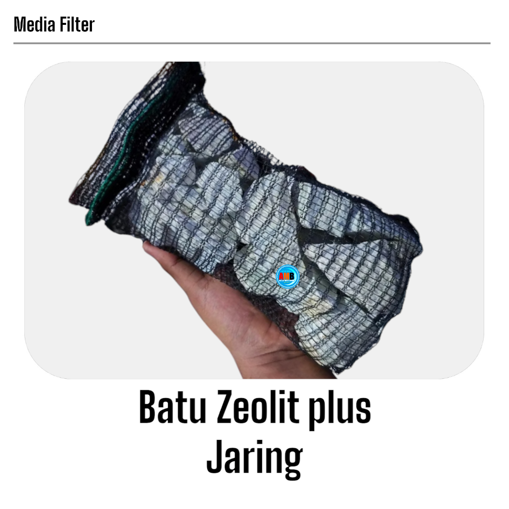 zeolit media filter plus waring isi 2kg / zeolit media filter kolam / zeolit media filter aquarium /