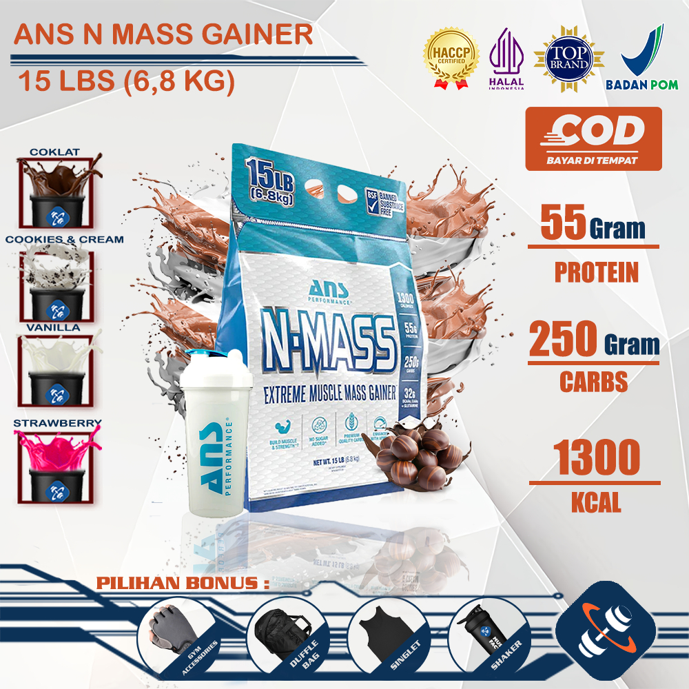 Ans N Mass Gainer 15 Lbs Murah Rc King Mass Masstech Xtreme