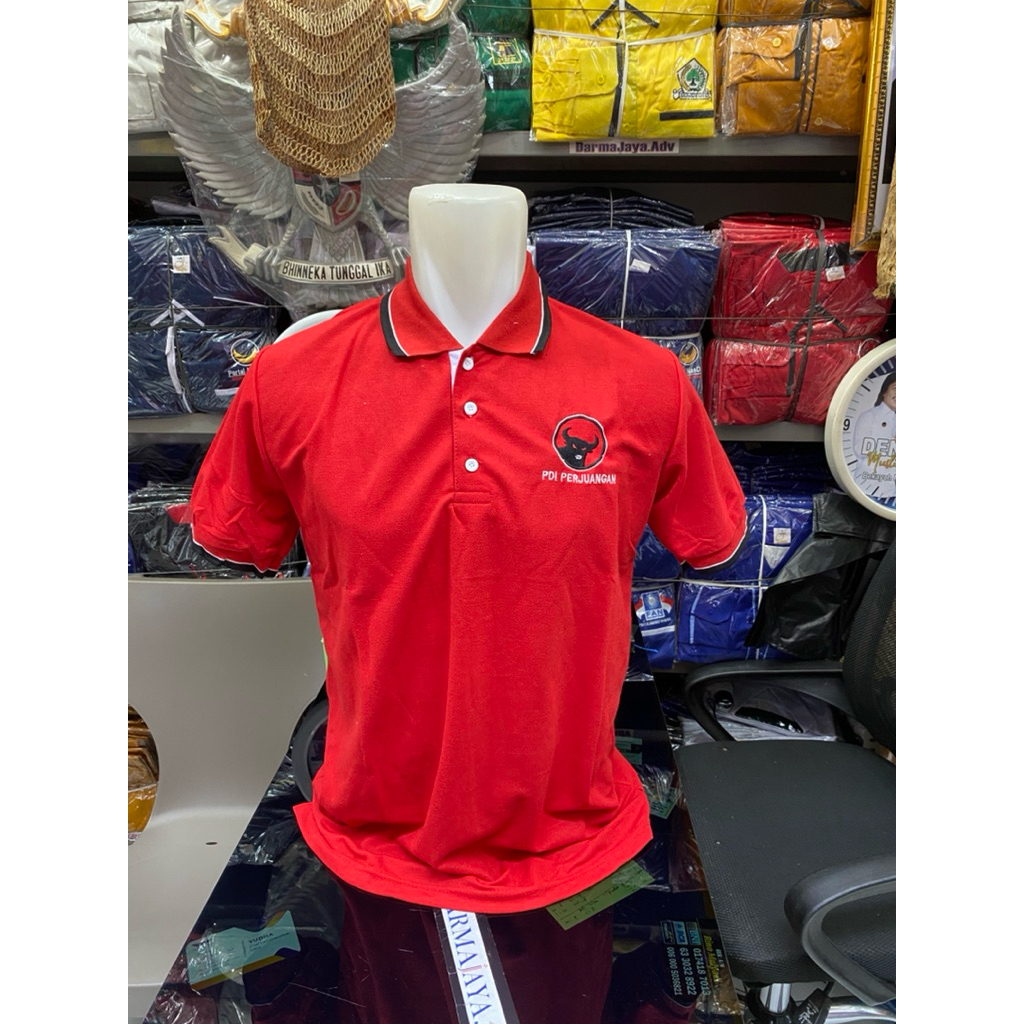 kaos kerah | kaos polo | kaos partai | kaos partai PDI P