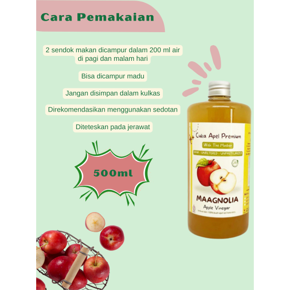 

Cuka Apel 500 ml asli Batu