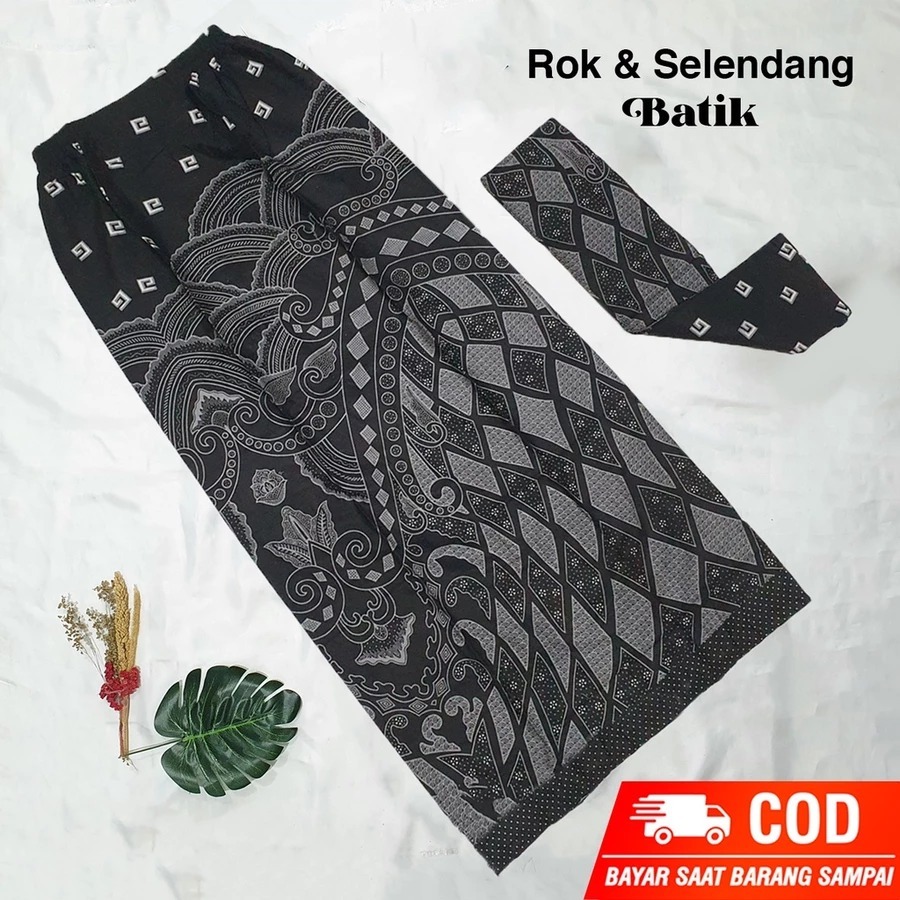 ROK BATIK BAWAHAN KEBAYA MODERN MOTIF TERLENGKAP / ROK BATIK SPAN ALLSIZE / ROK + SELENDANG TUNANGAN