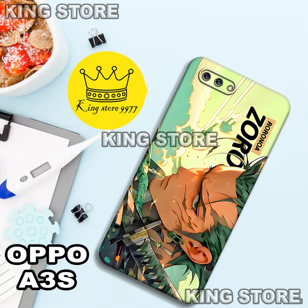 (KS2)  Softcase karet untuk OPPO A3S Motif gambar karakter Anime/casing OPPO A3S terbaru/kesing hp/s