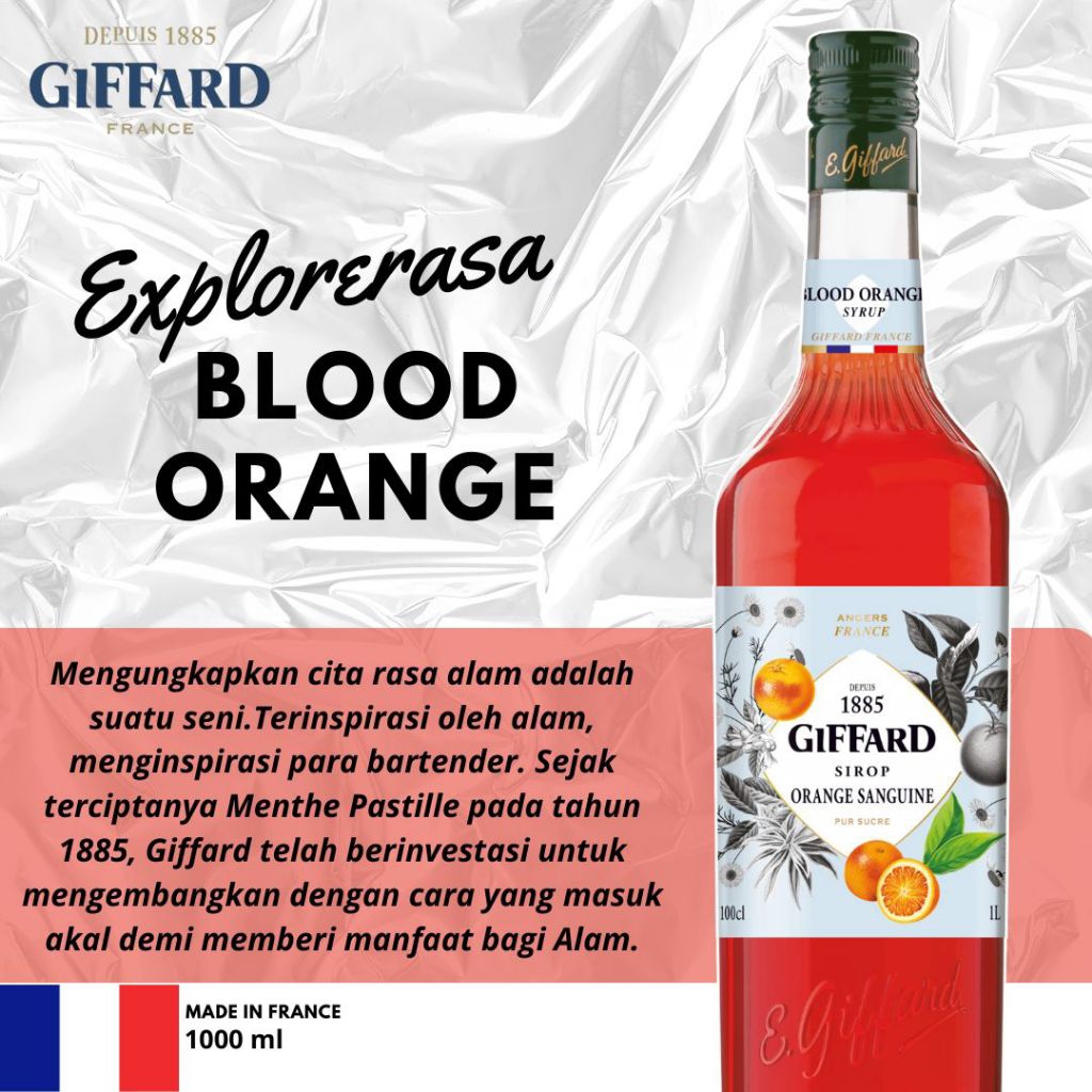 

Giffard syrup rasa Blood orange 1liter