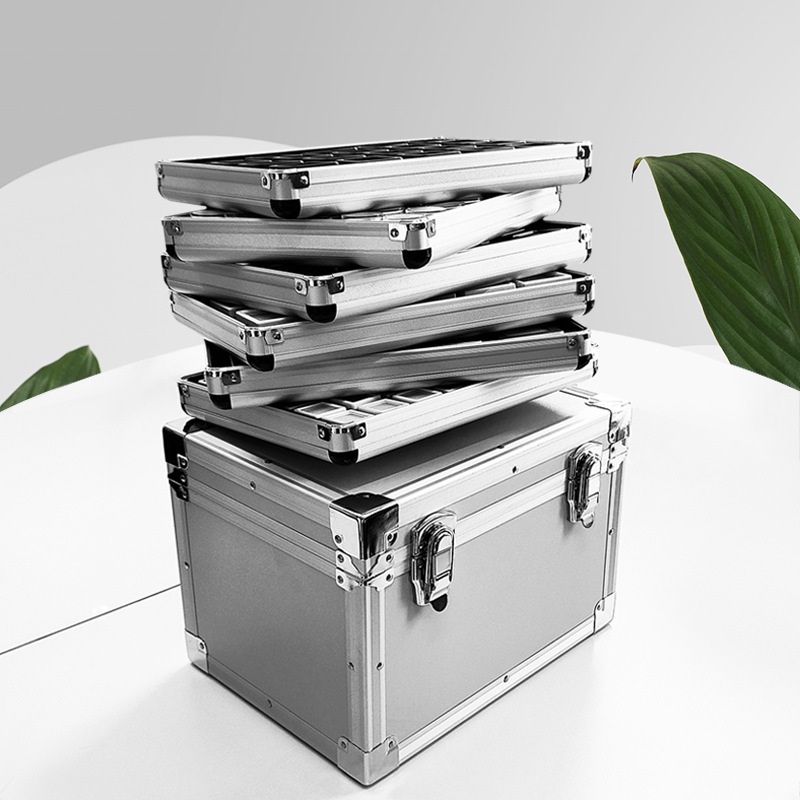Aineed | Box Aluminium, Kotak Penyimpanan Berlian/Batu Permata, Koper Aluminium, Koper Penyimpanan