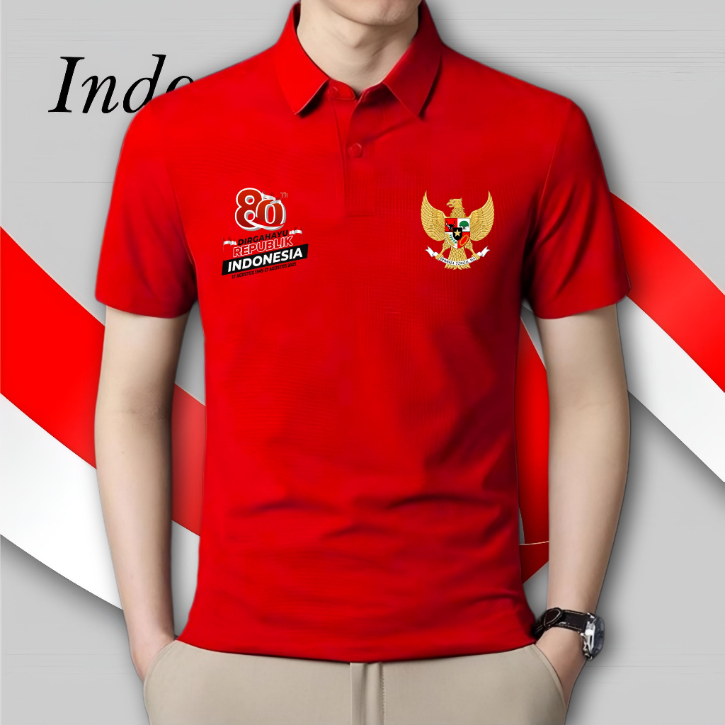 ZORA ID KAOS KERAH 17 AGUSTUS 2025 / KAOS KERAH MERAH PUTIH AGUSTUSAN 2025 / KAOS KERAH PRIA 17 AGUS