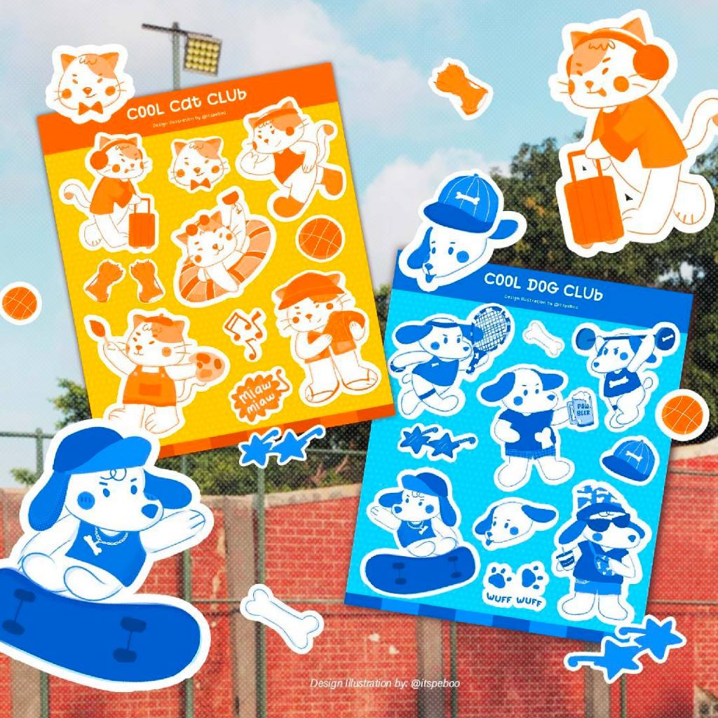 

Cool Club - Peboo sticker sheet